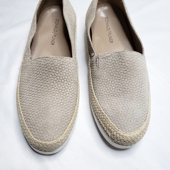 Donald J Pliner Paryn Slip On Loafers Leather Tan Espadrille Size 6 Women's - Picture 4 of 9